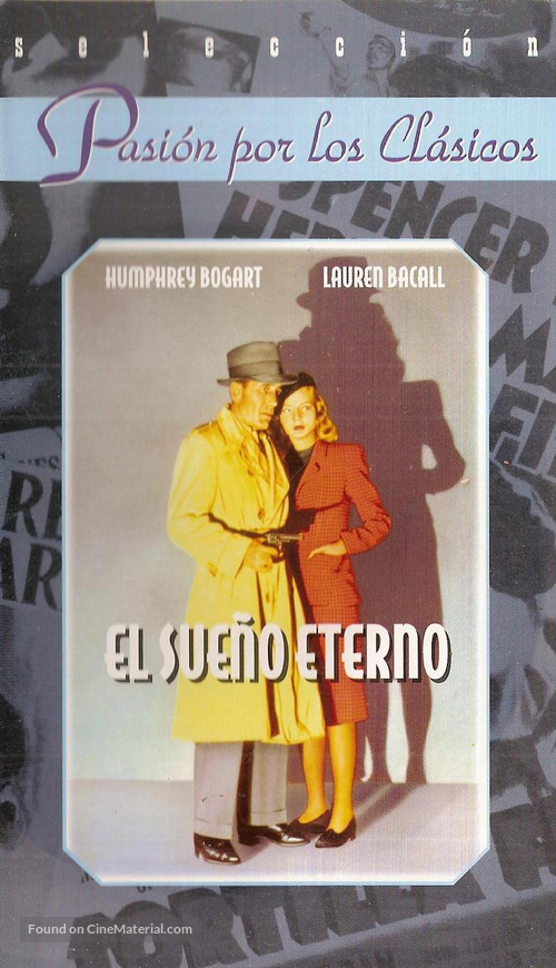 The Big Sleep - Spanish VHS movie cover