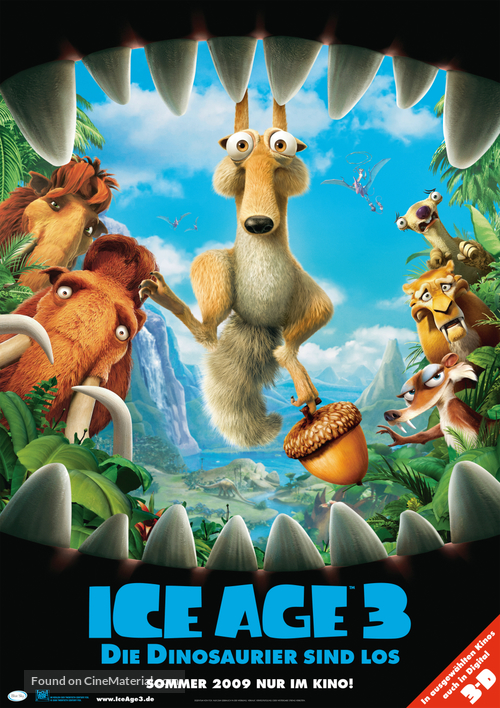 Ice Age: Dawn of the Dinosaurs - German Movie Poster