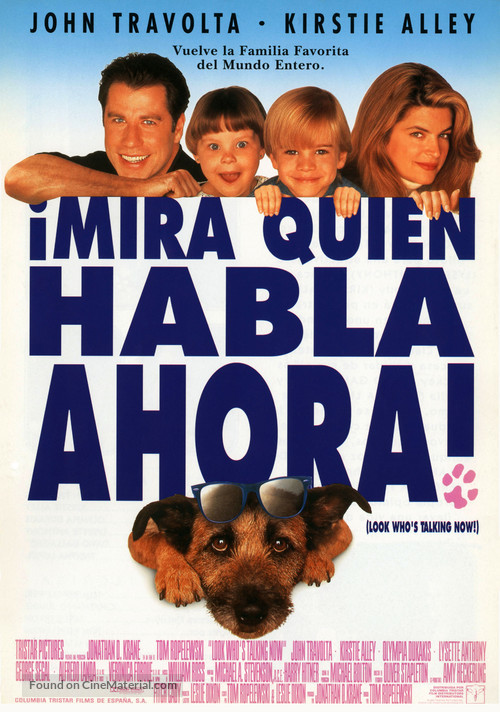 Look Who&#039;s Talking Now - Spanish Movie Poster