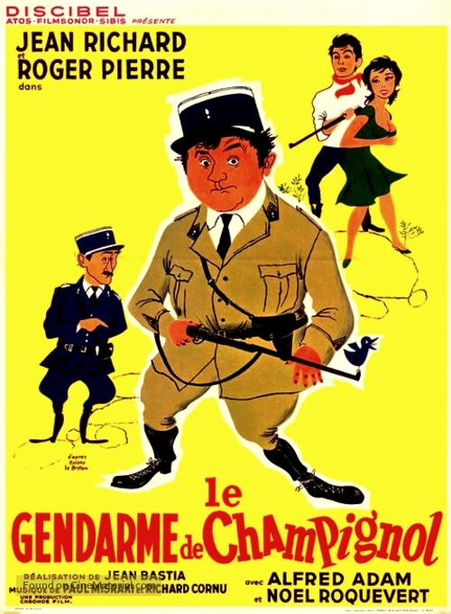 Le gendarme de Champignol - Belgian Movie Poster