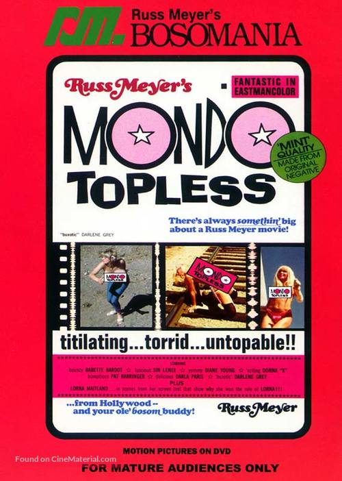 Mondo Topless - DVD movie cover