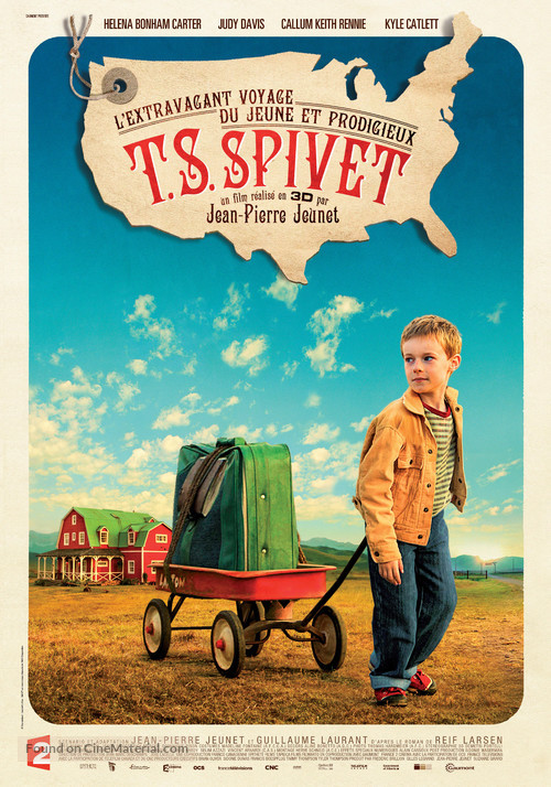 L&#039;extravagant voyage du jeune et prodigieux T.S. Spivet - French Movie Poster