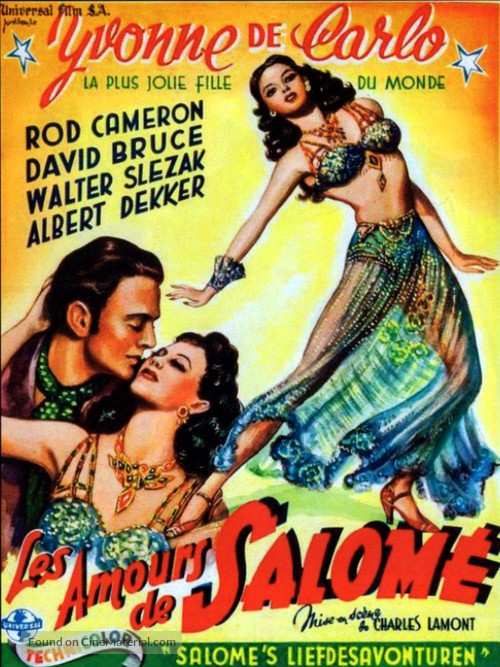 Salome Where She Danced - Belgian Movie Poster