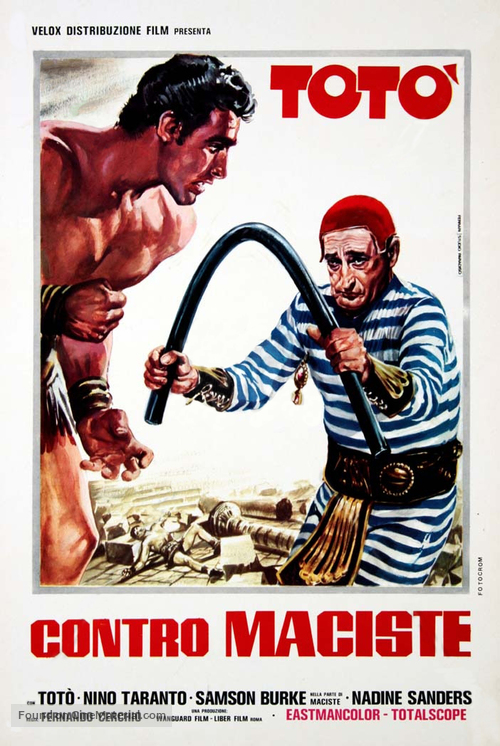 Tot&ograve; contro Maciste - Italian Movie Poster