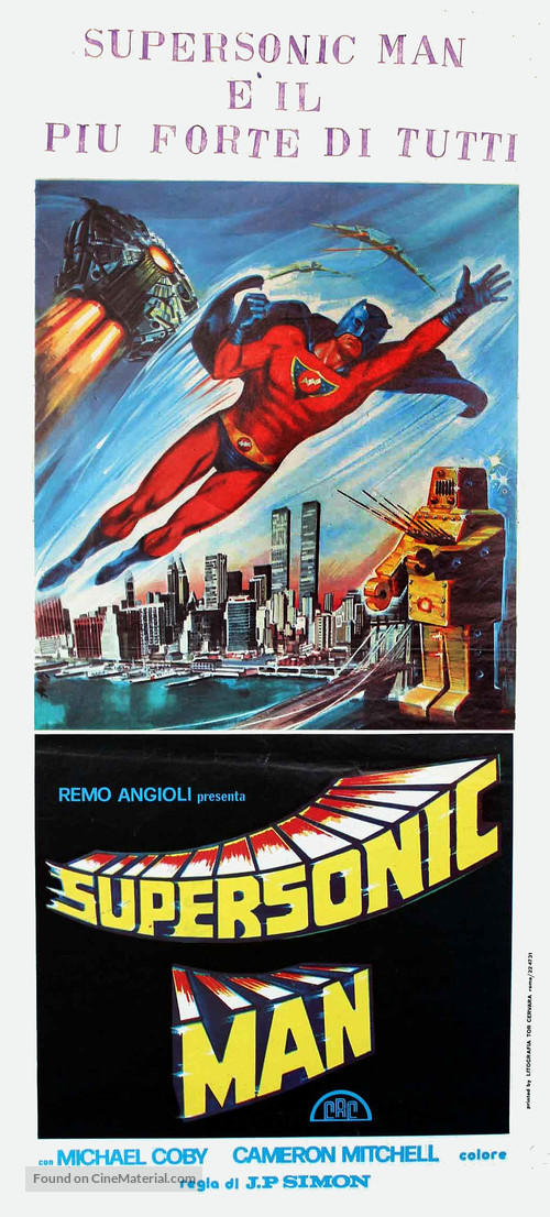 Supersonic Man - Italian Movie Poster