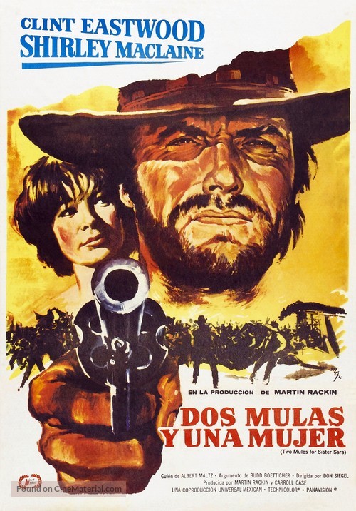 Two Mules for Sister Sara - Spanish Movie Poster