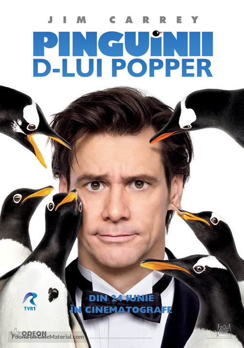 Mr. Popper&#039;s Penguins - Romanian Movie Poster