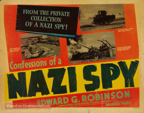 Confessions of a Nazi Spy - Movie Poster