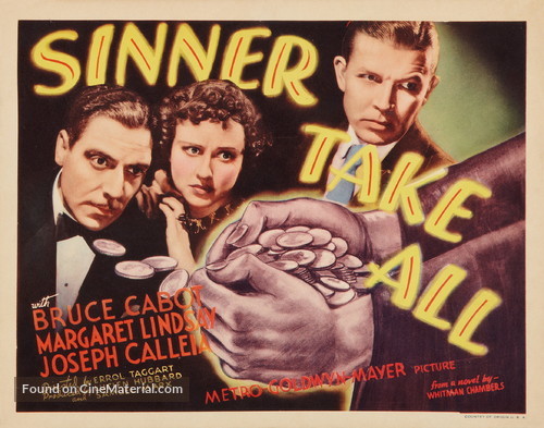 Sinner Take All - Movie Poster