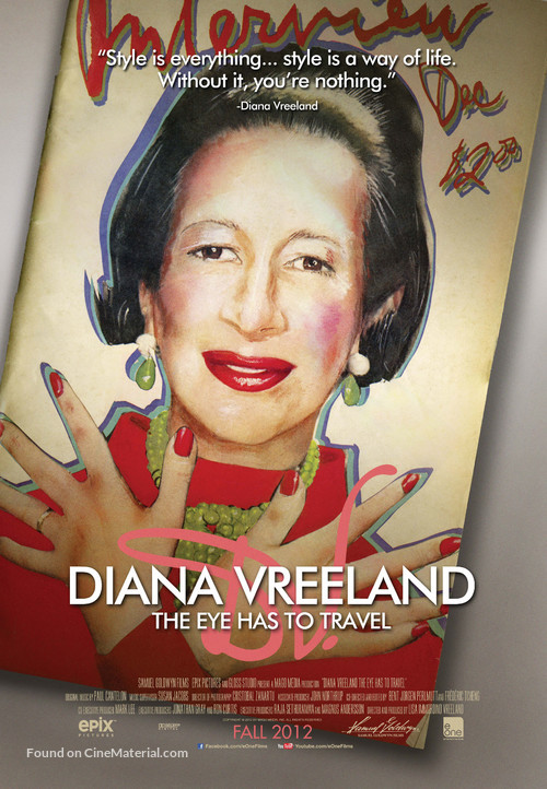 Diana Vreeland: The Eye Has to Travel - Canadian Movie Poster