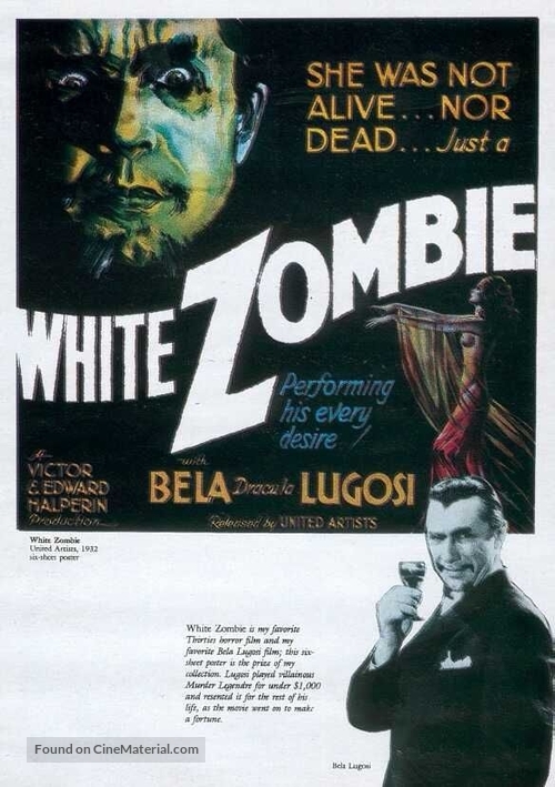 White Zombie - Movie Poster