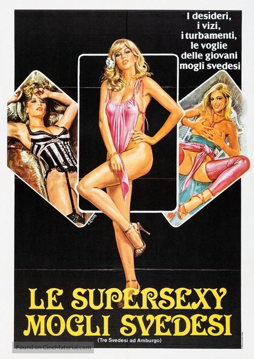 Drei Schwedinnen auf der Reeperbahn - Italian Movie Poster