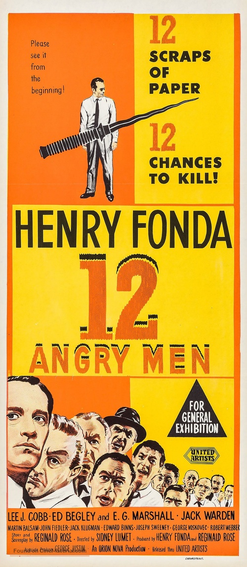 12 Angry Men - Australian Movie Poster