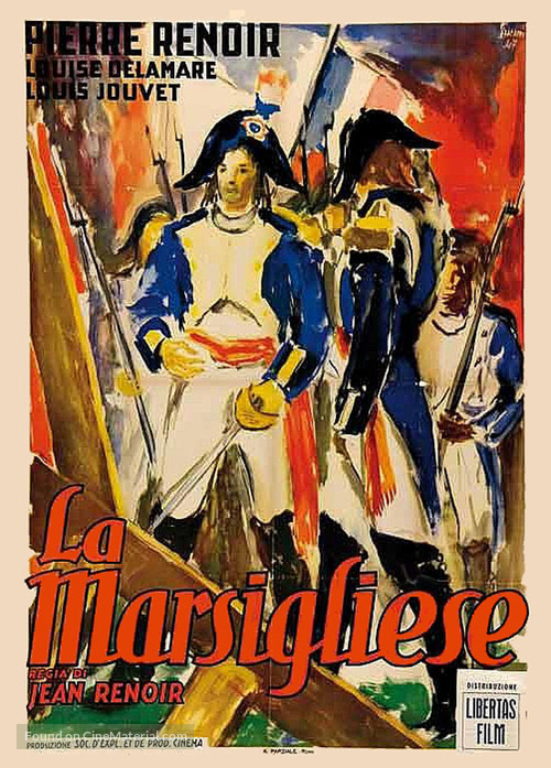 La marseillaise - Italian Movie Poster