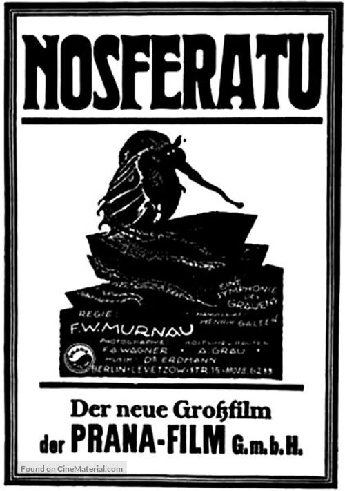 Nosferatu, eine Symphonie des Grauens - German Movie Poster