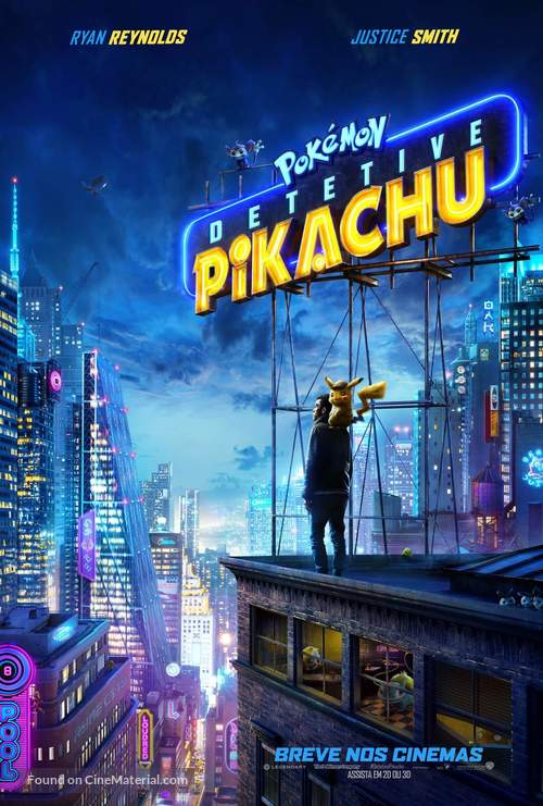 Pok&eacute;mon: Detective Pikachu - Brazilian Movie Poster