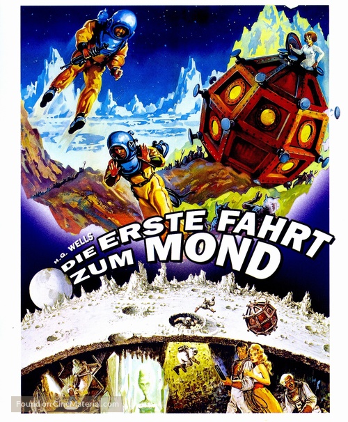 First Men in the Moon - German Blu-Ray movie cover