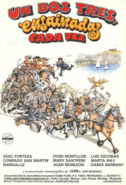 Un, dos, tres... ensa&iuml;mades i res m&eacute;s - Spanish Movie Poster