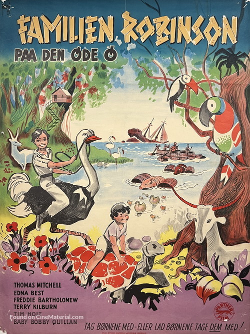 Swiss Family Robinson - Danish Movie Poster