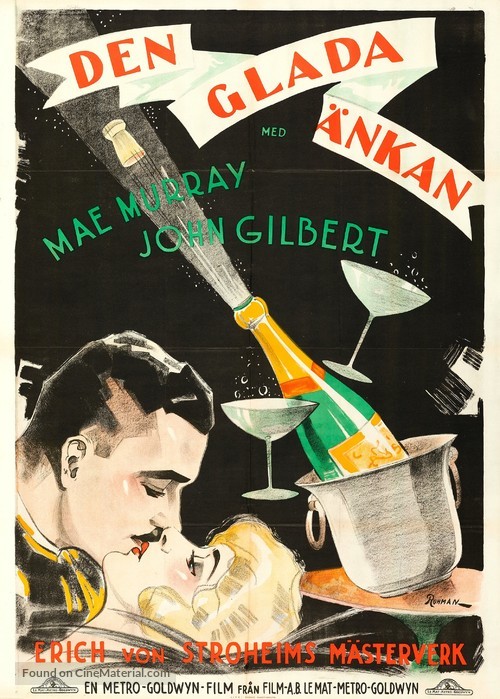 The Merry Widow - Swedish Movie Poster