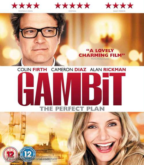 Gambit - British Blu-Ray movie cover