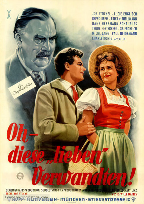 Oh, diese lieben Verwandten - German Movie Poster