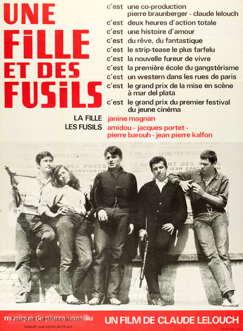 Une fille et des fusils - French Movie Poster