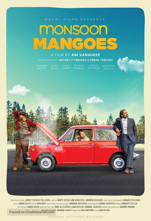 Monsoon Mangoes - Indian Movie Poster