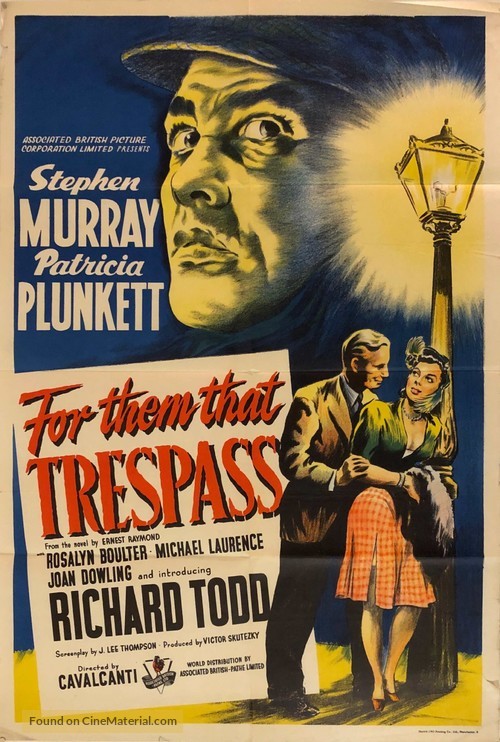 For Them That Trespass - British Movie Poster