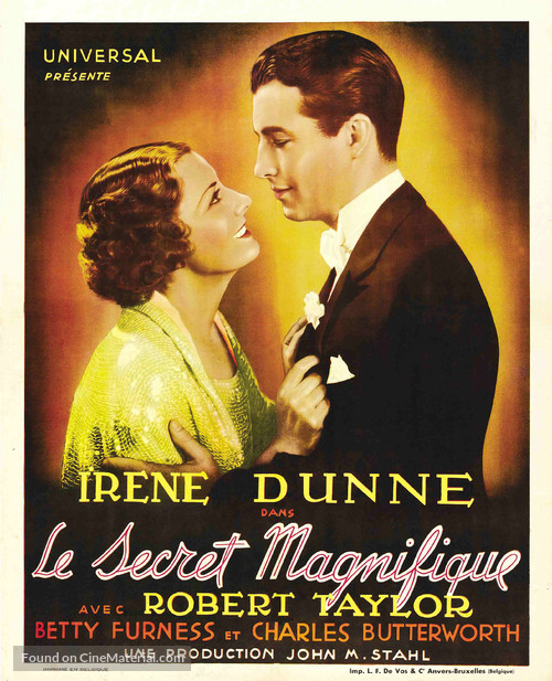 Magnificent Obsession - Belgian Movie Poster