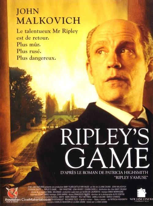 Ripley&#039;s Game - French DVD movie cover