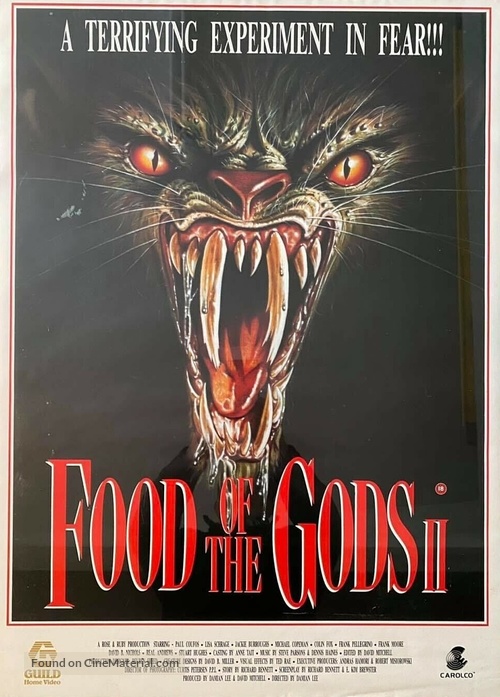 Food of the Gods II - British Video release movie poster