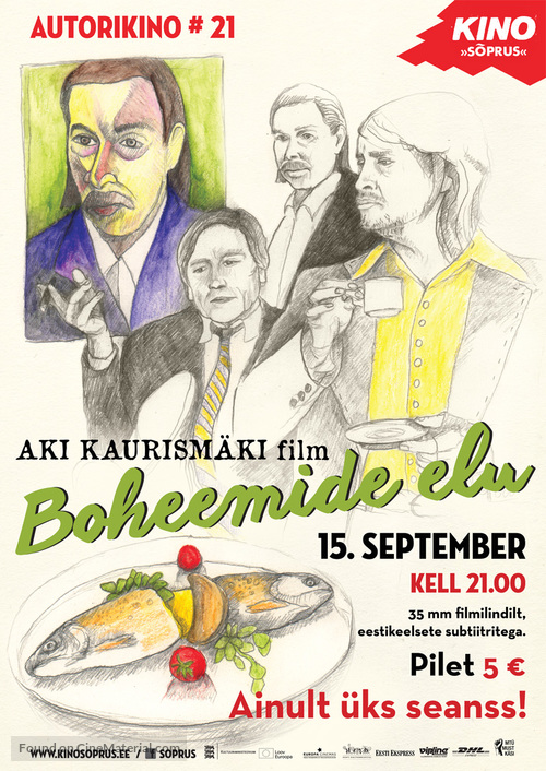 La vie de boh&egrave;me - Estonian Re-release movie poster