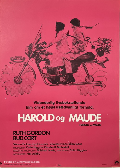 Harold and Maude - Danish Movie Poster