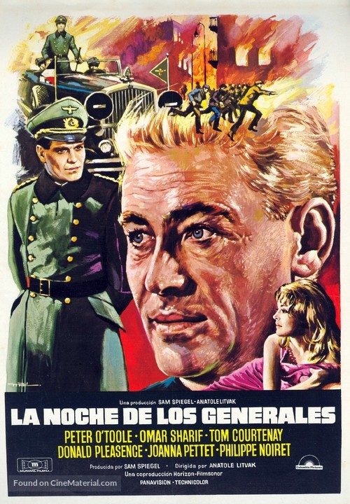 The Night of the Generals - Spanish Movie Poster