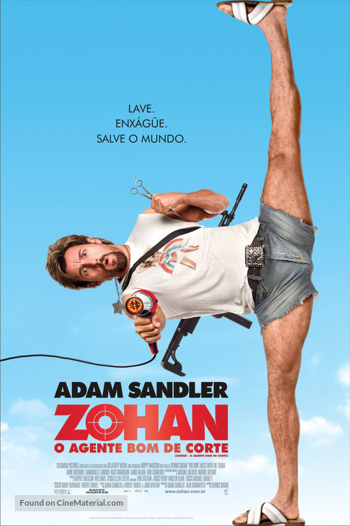 You Don&#039;t Mess with the Zohan - Brazilian Movie Poster
