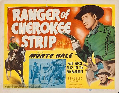 Ranger of Cherokee Strip - Movie Poster