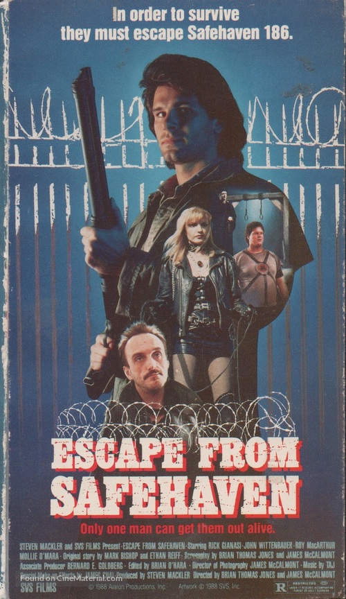 Escape from Safehaven - VHS movie cover