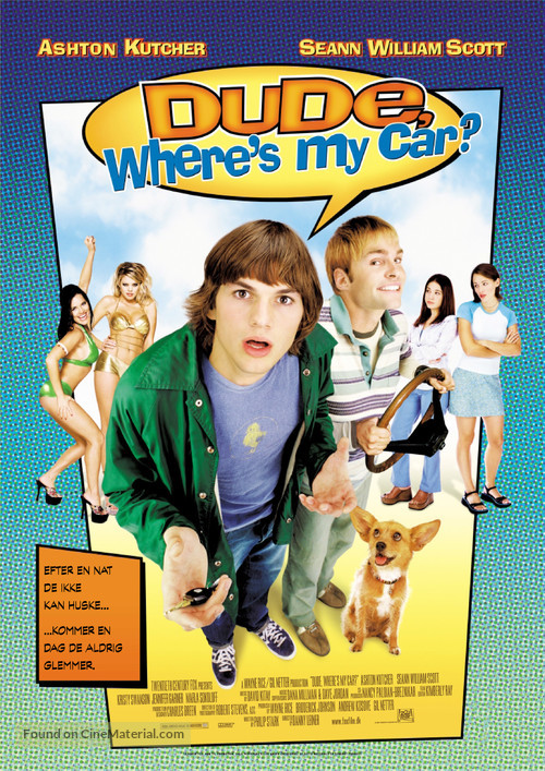 Dude, Where&#039;s My Car? - Danish Movie Poster