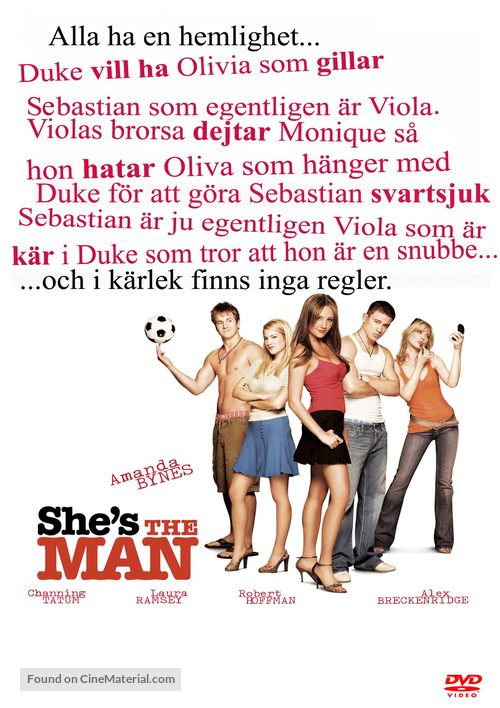 She&#039;s The Man - Swedish DVD movie cover