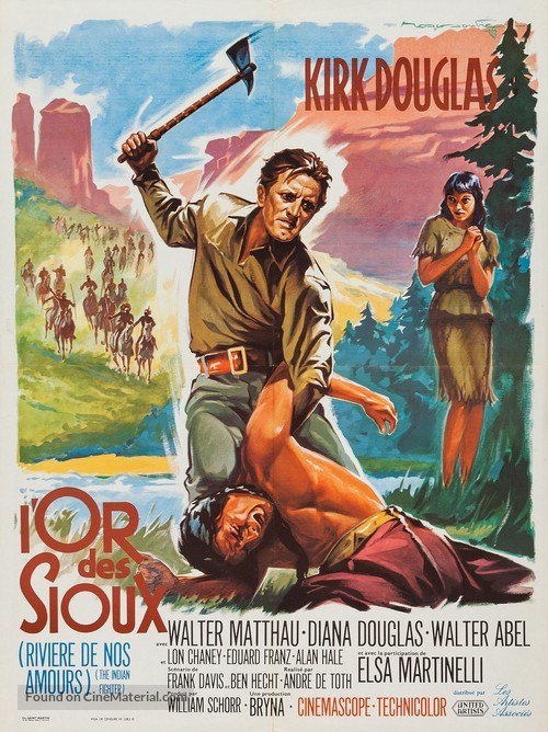 The Indian Fighter - French Movie Poster