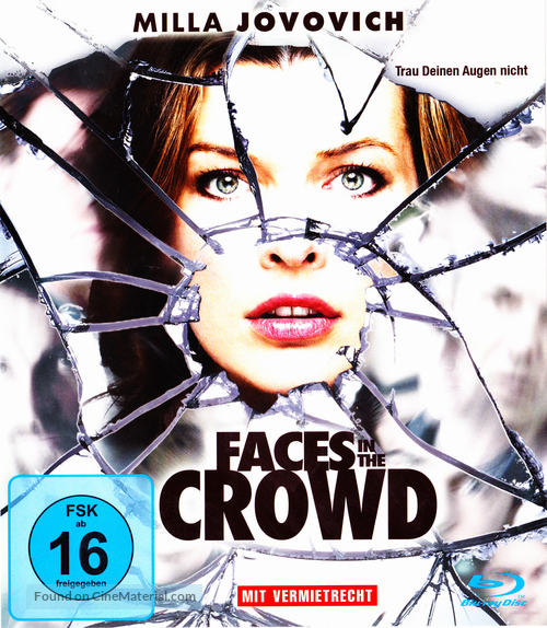 Faces in the Crowd - German Blu-Ray movie cover