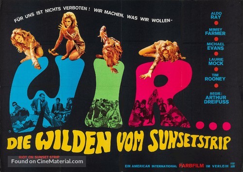 Riot on Sunset Strip - German Movie Poster