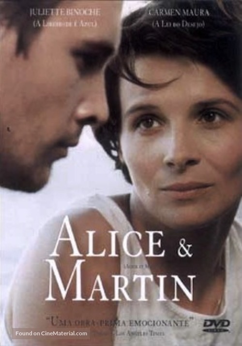 Alice et Martin - Brazilian DVD movie cover