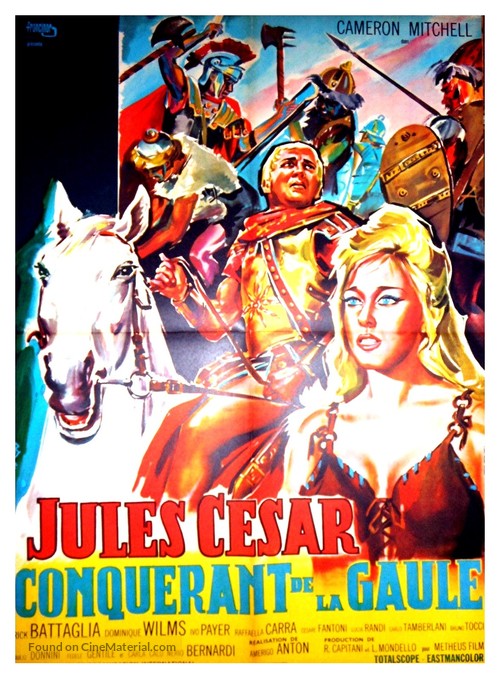 Giulio Cesare il conquistatore delle Gallie - French Movie Poster