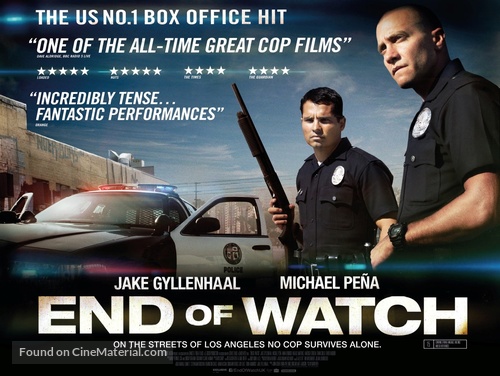 End of Watch - British Movie Poster