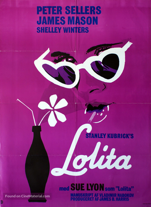 Lolita - Danish Movie Poster