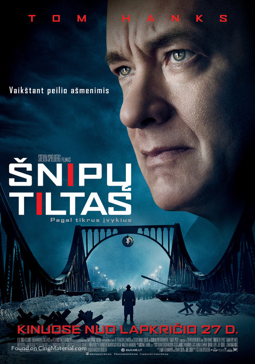 Bridge of Spies - Lithuanian Movie Poster