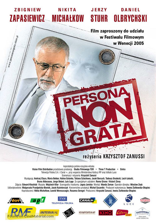 Persona non grata - Polish Movie Poster