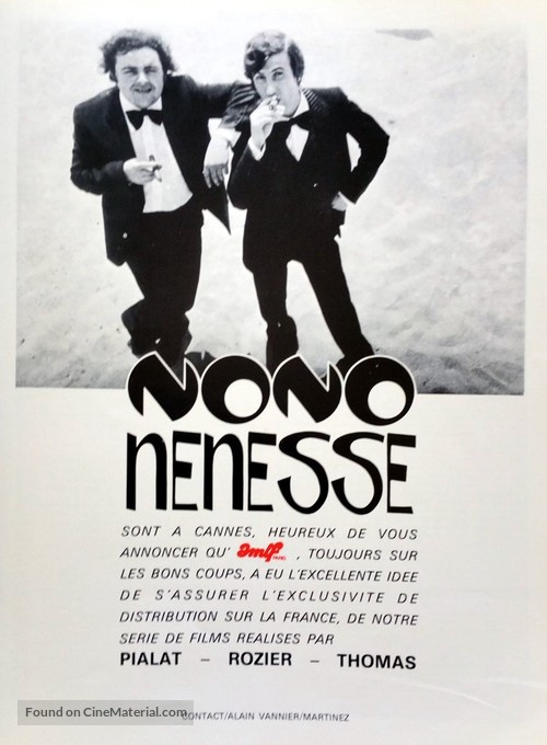 Nono N&eacute;nesse - French Movie Poster